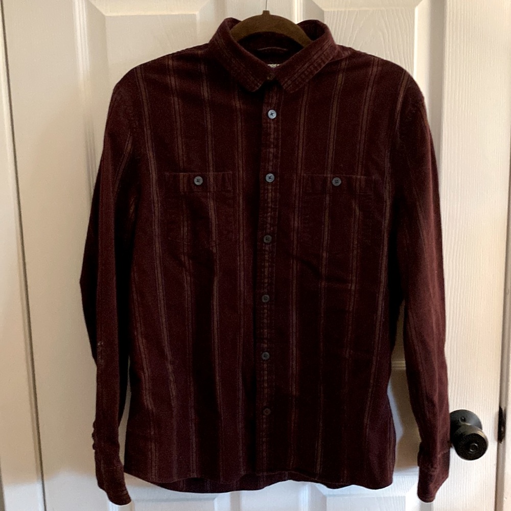 Express Corduroy Button Down Shirt Large